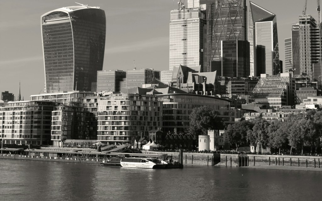 London skyline viewed across the water
